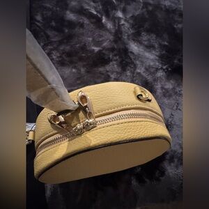 Marcie Round Circle Leather Crossbody bag